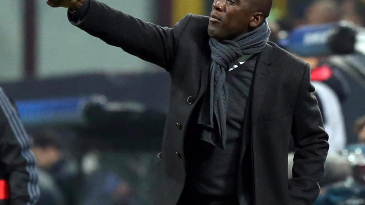 Dutch head coach of AC Milan, Clarence Seedorf