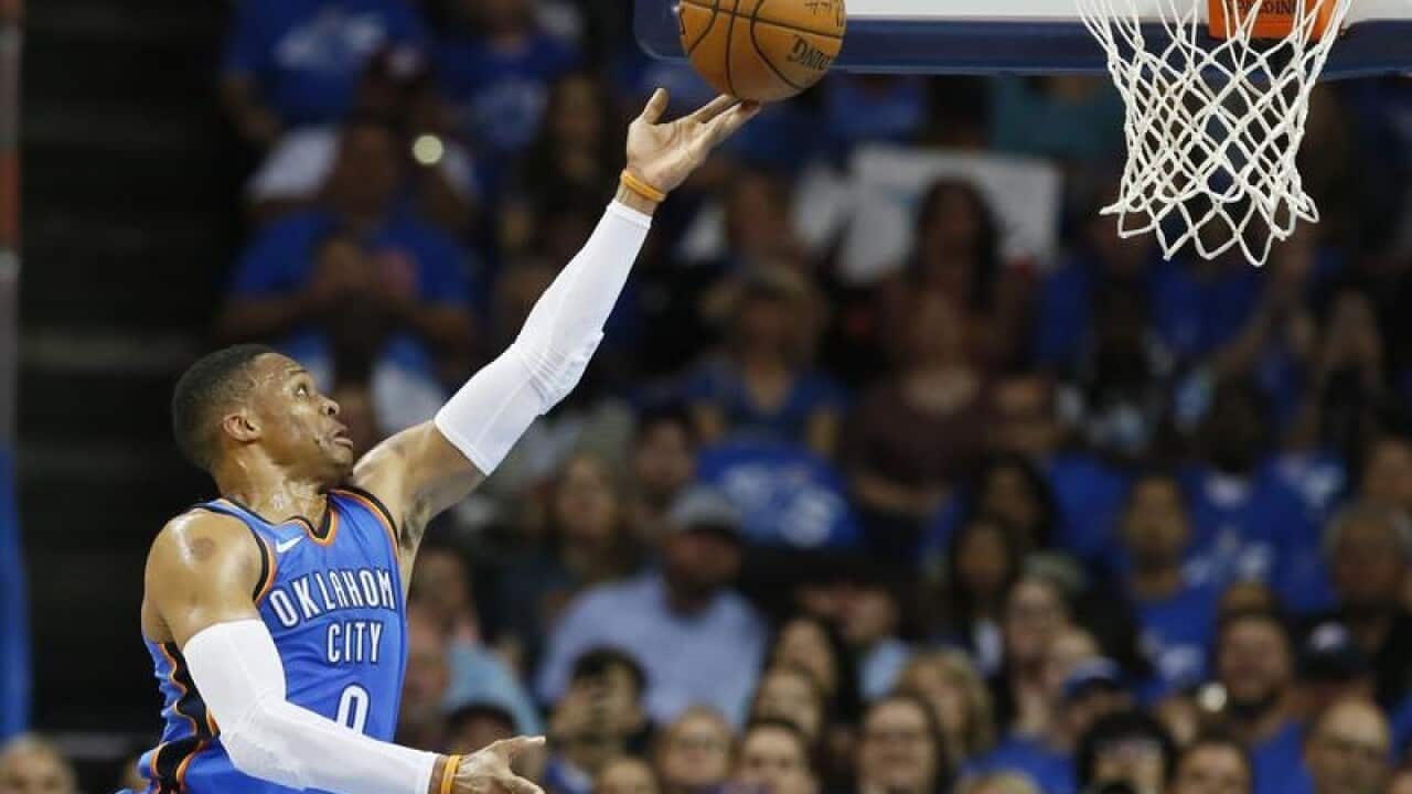 Oklahoma City Thunder guard Russell Westbrook