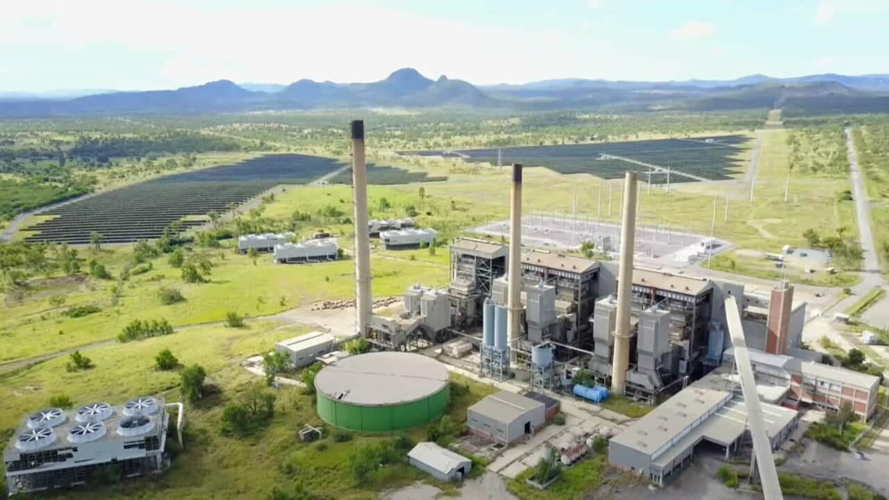 An aerial view of Collinsville, Queensland (SBS)