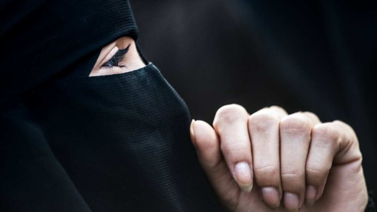 A woman wearing a niqab (AAP)