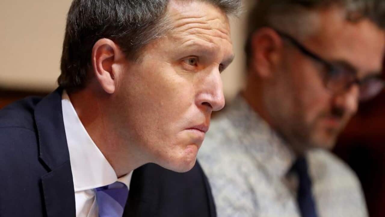 Labor MP Josh Wilson at a federal parliamentary inquiry.