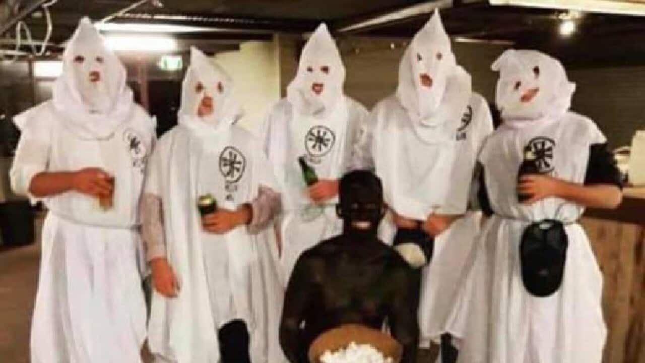 Charles Sturt University has identified the students in the photo and is investigating.