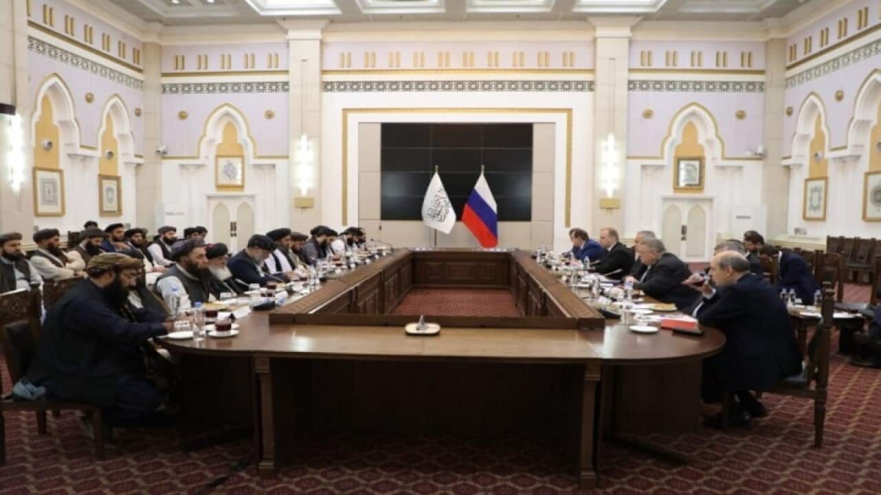 Russian national security secretary talking with Taliban in Kabul.jpg