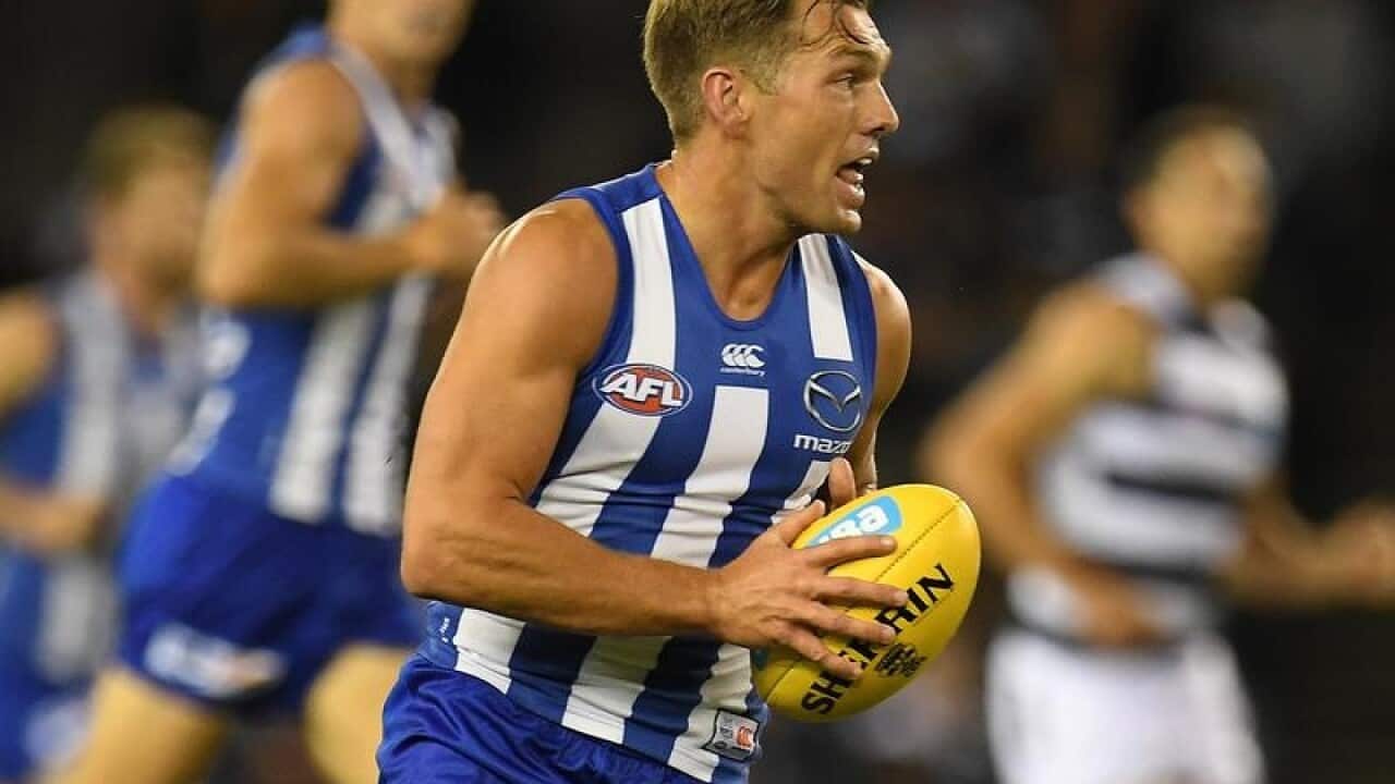 Shaun Higgins of the Kangaroos