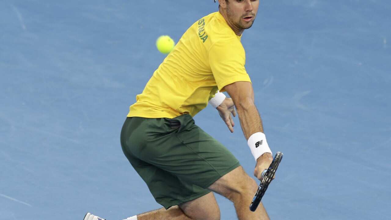 Jordan Thompson of Australia