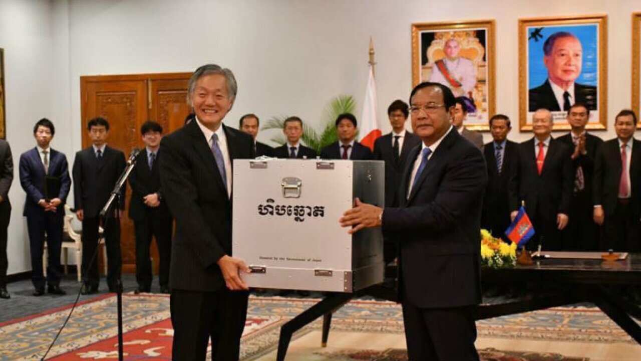 Japanese aids for up coming general election in Cambodia