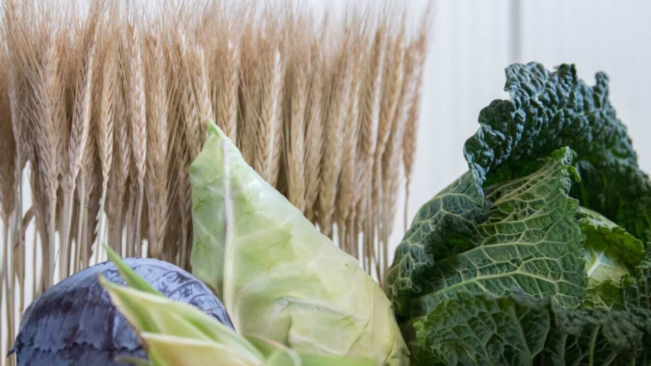 Whole grains and vegetables