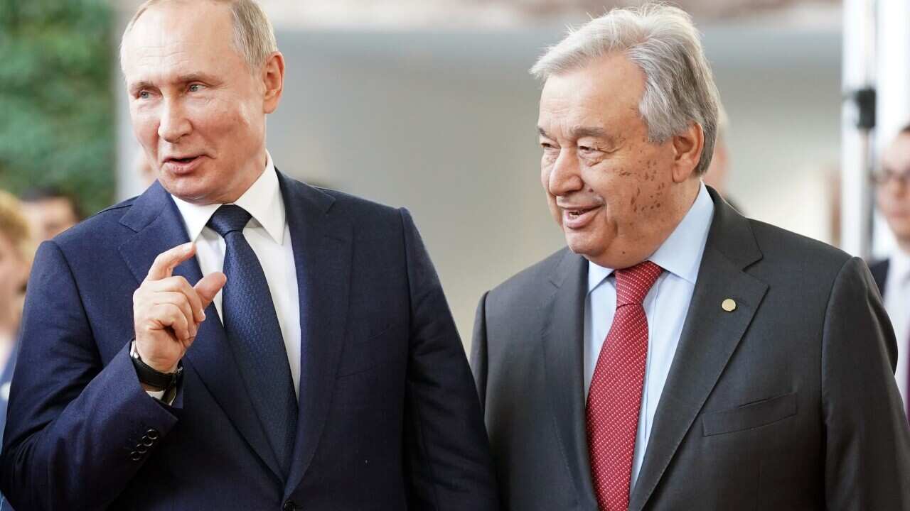 Russian President Putin & UN chief Guterres