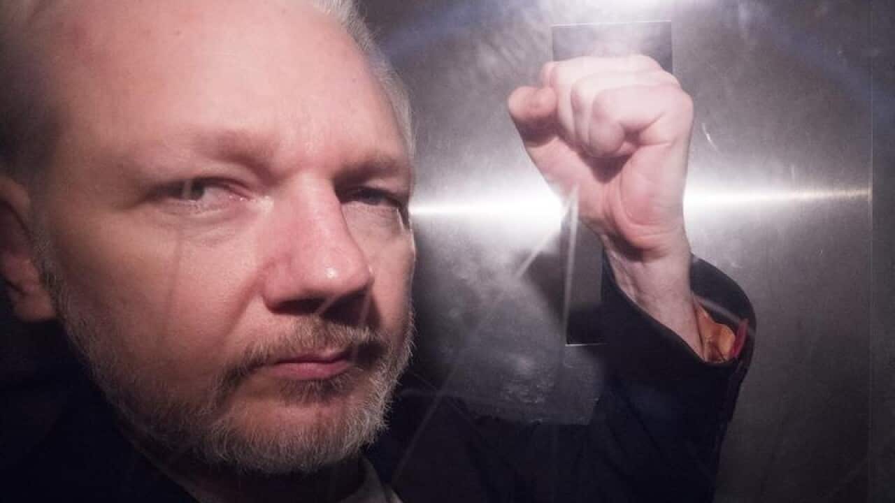 Julian Assange in the UK.