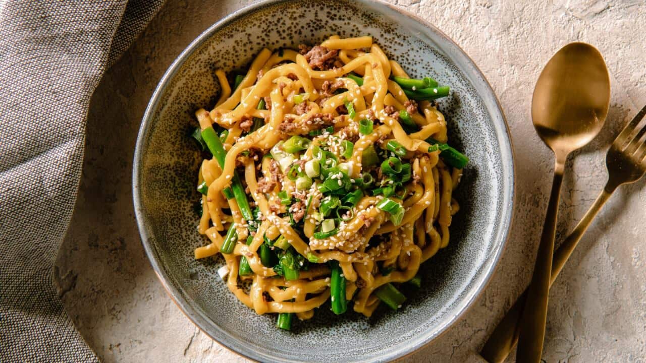 Sesame beef stir-fry