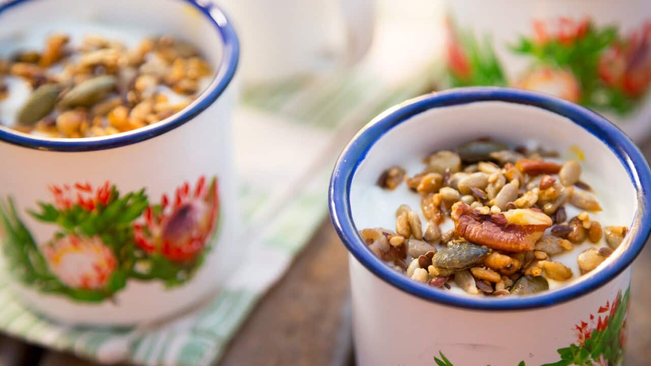 Apple and star anise breakfast pudding