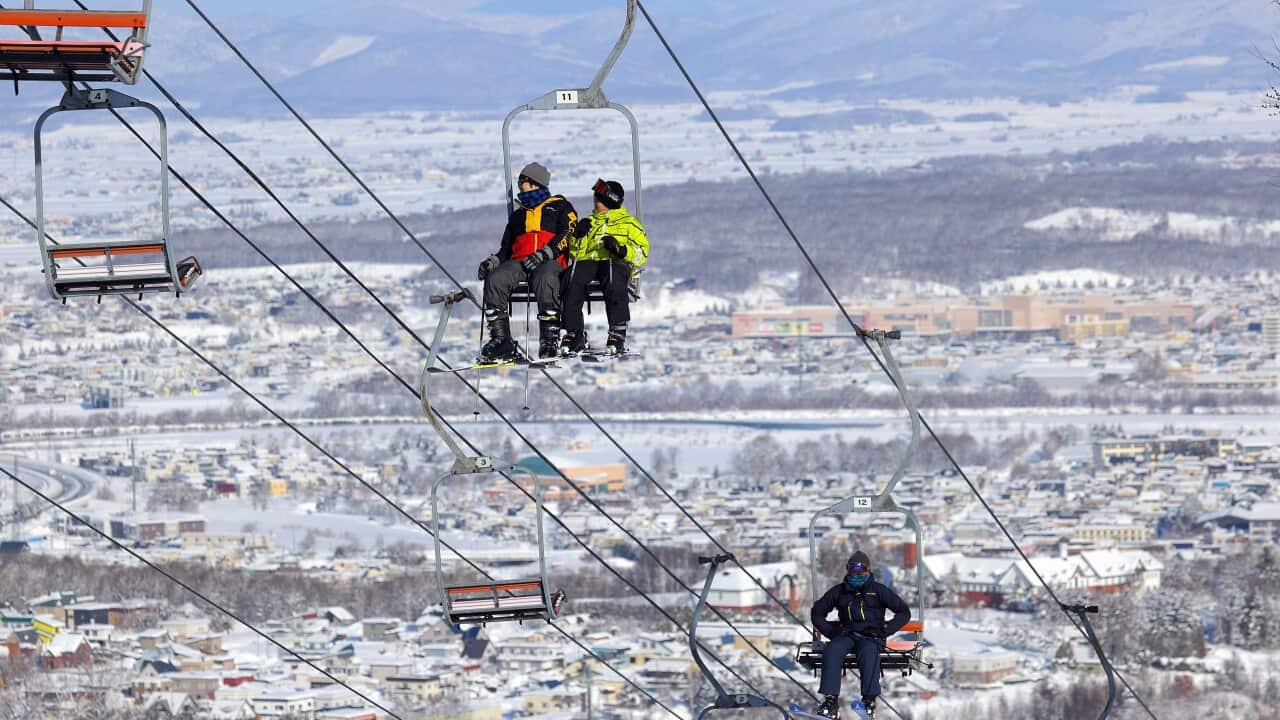 The 22-year-old woman was at the Tsugaike Mountain Resort in Otari, Nagano Prefecture.