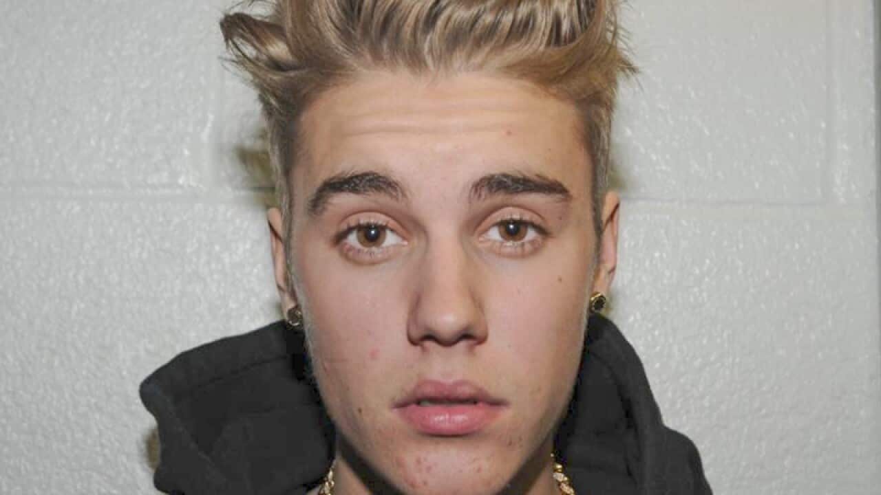 Pop star Justin Bieber