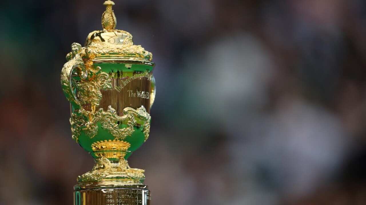 The Webb Ellis Cup in Japan (Getty Images).