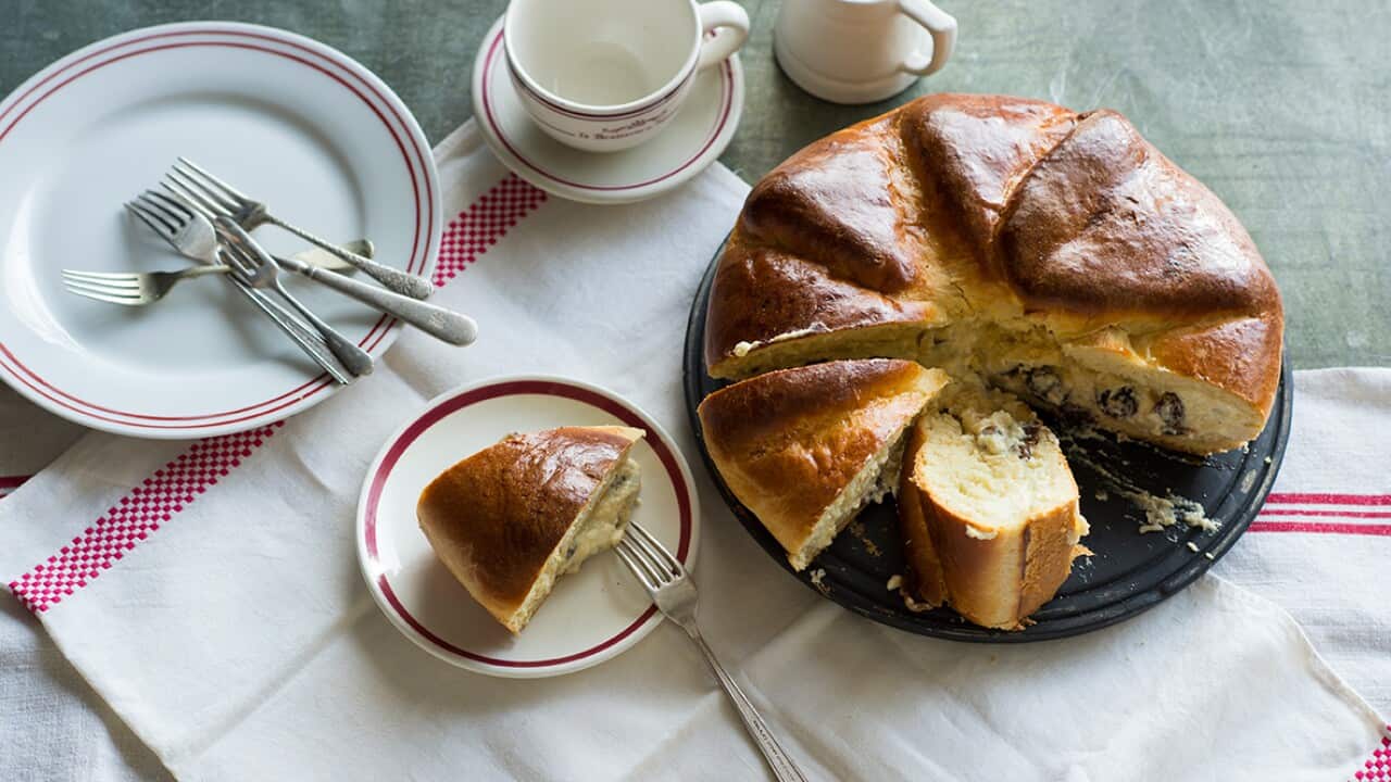 Ukrainian cheese pirog