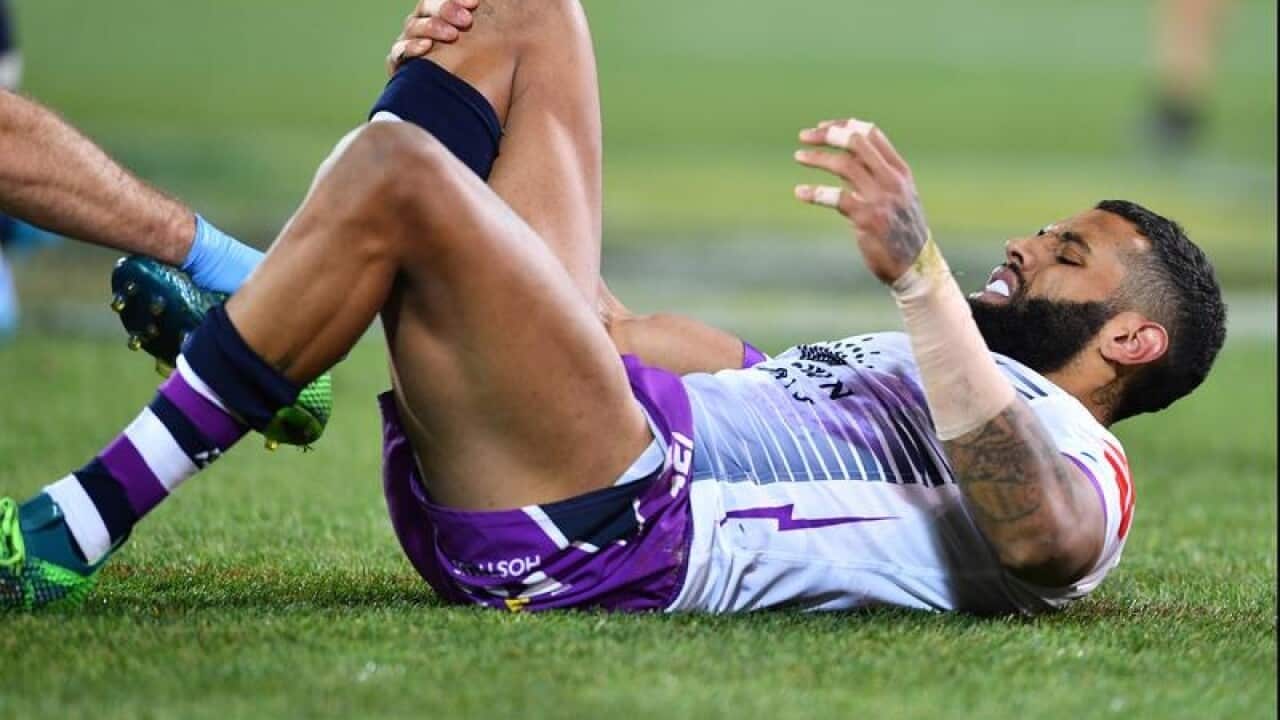 Josh Addo-Carr of the Storm injury.