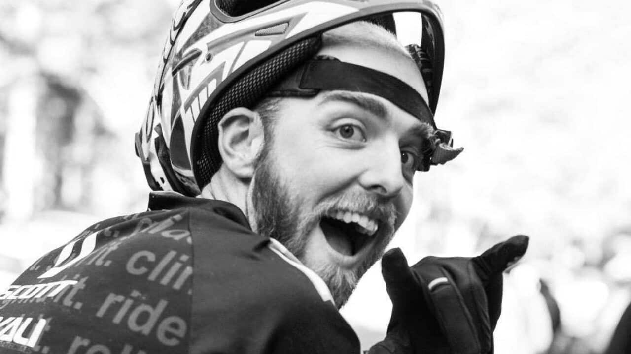 man on a bike
