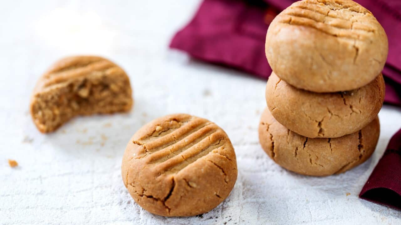 Peanut butter biscuits | SBS The Cook Up with Adam Liaw Peanut butter biscuits | SBS The Cook Up with Adam Liaw