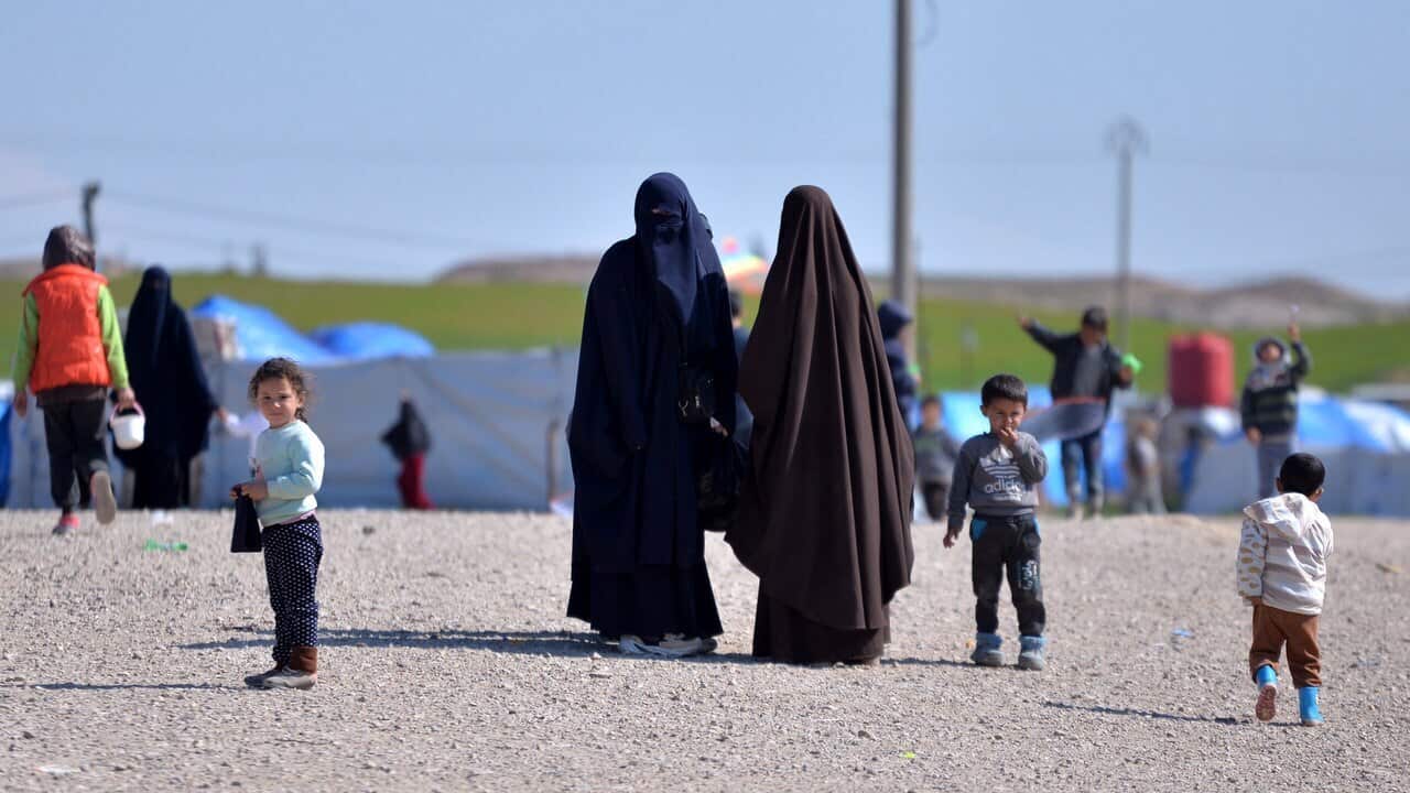 Roj refugee camp in northeast Syria. The first Australian children to be repatriated from Syria are believed to be in a Syrian refugee camp.