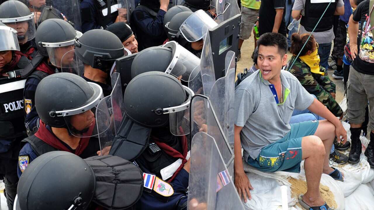 Anti-government protesters in Thailand