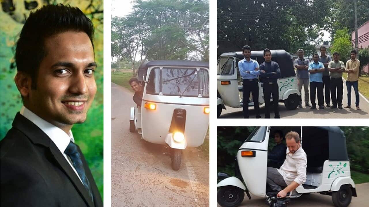Sri Lankan Engineer Creates Electric Conversion Kits for Three Wheeler, Wins $10,000 from UN.