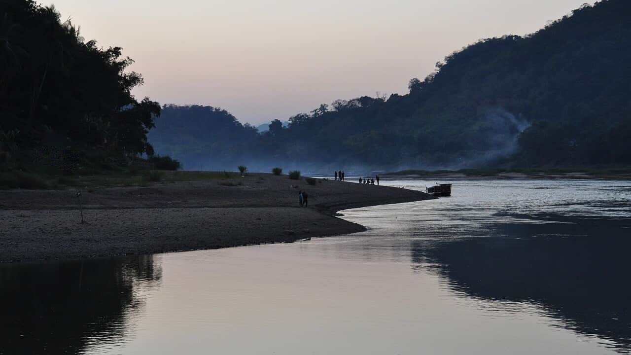 Mekong River at low water level - Pixabay