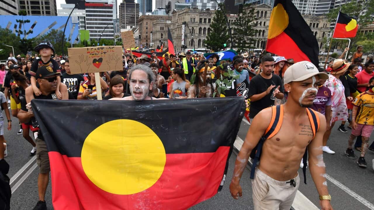 Invasion Day March in Brisbane