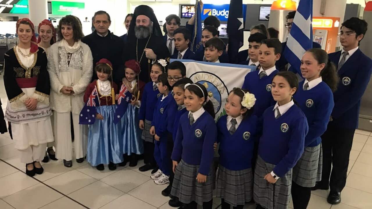 His Eminence Archbishop Makarios in Perth.