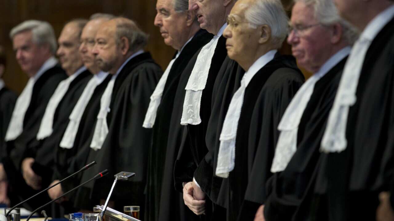 Judges at The International Court of Justice, the UN's highest court