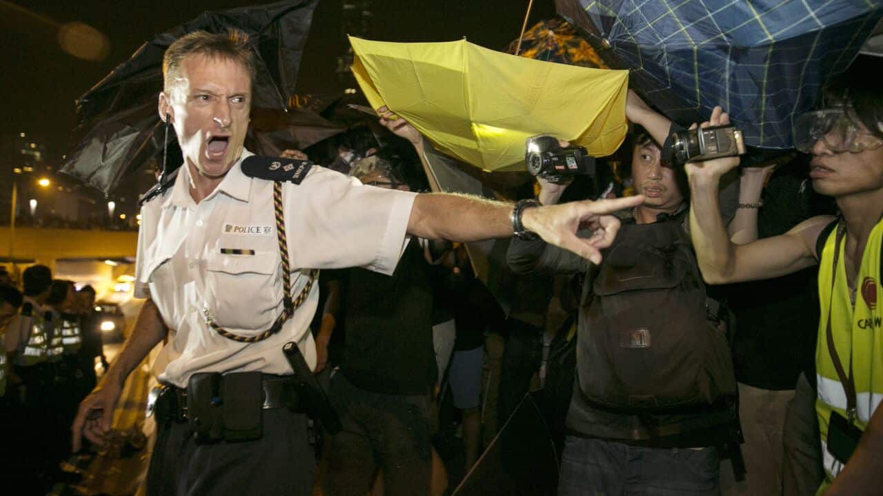 HK Riot Police In Action