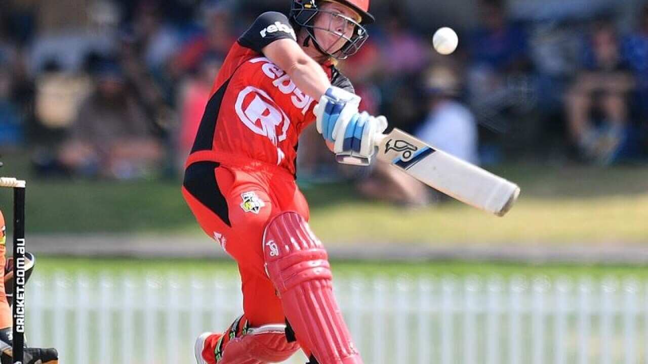 Sophie Molineux of the Melbourne Renegades bats