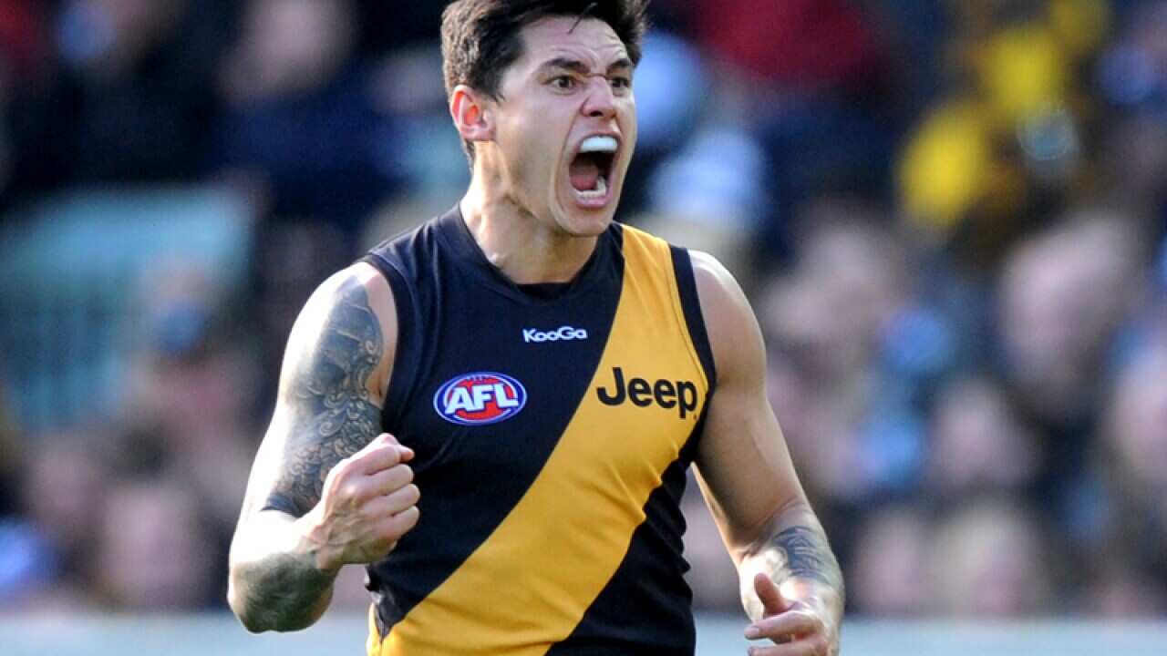 File photo of Richmond forward Aaron Edwards in action