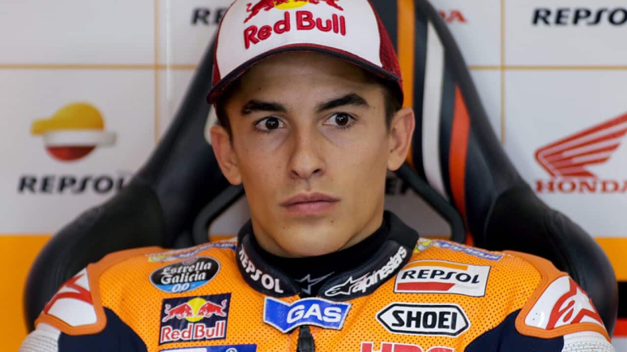 Spanish MotoGP rider Marc Marquez of Repsol Honda Team