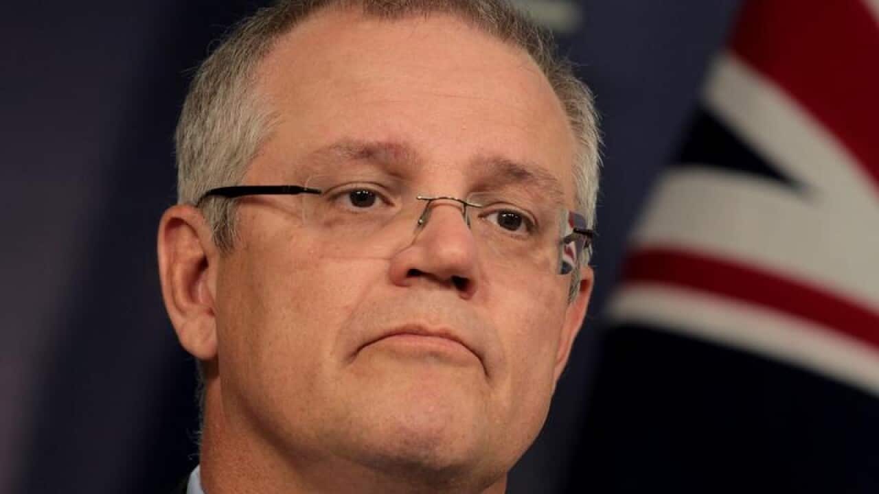 Scott Morrison speaks to the media in Sydney.