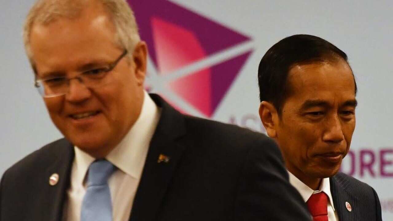 Scott Morrison and Joko Widodo.