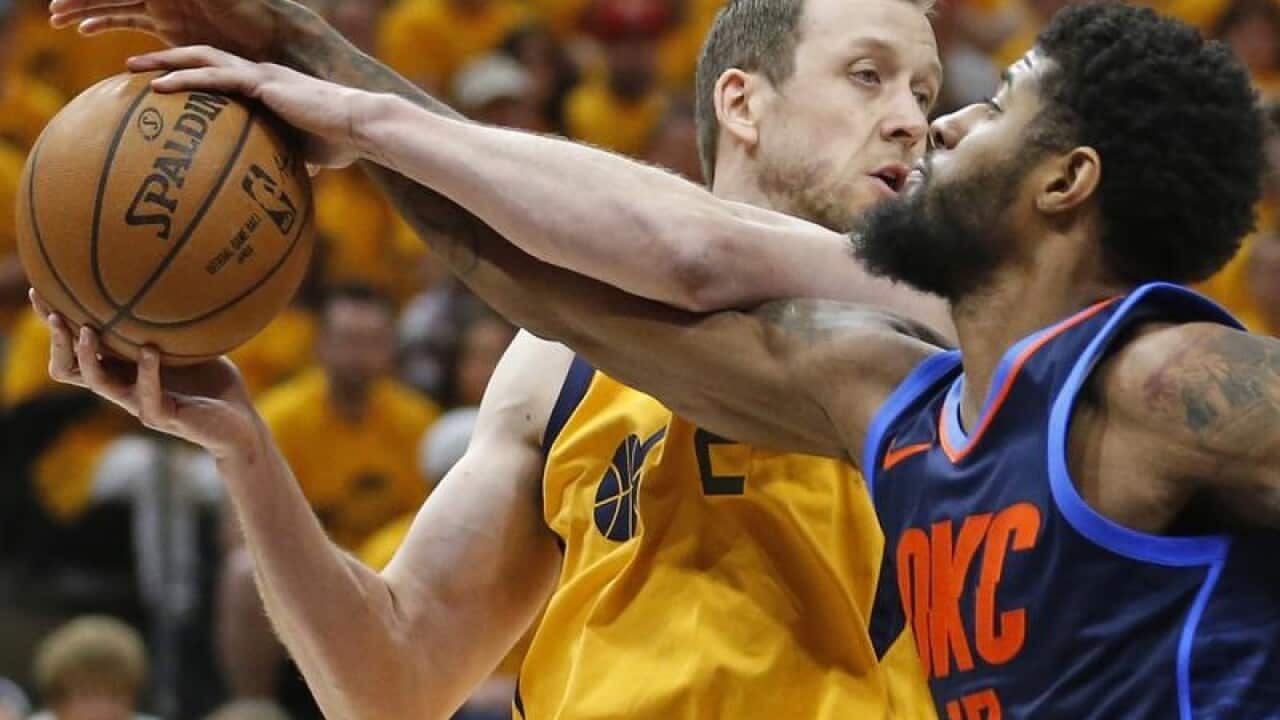 Utah Jazz forward Joe Ingles.