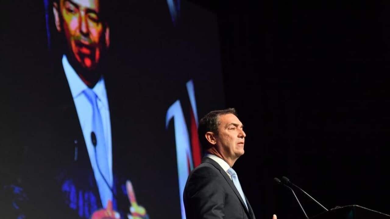 SA Premier Steven Marshall at the Liberal Party State Conference.