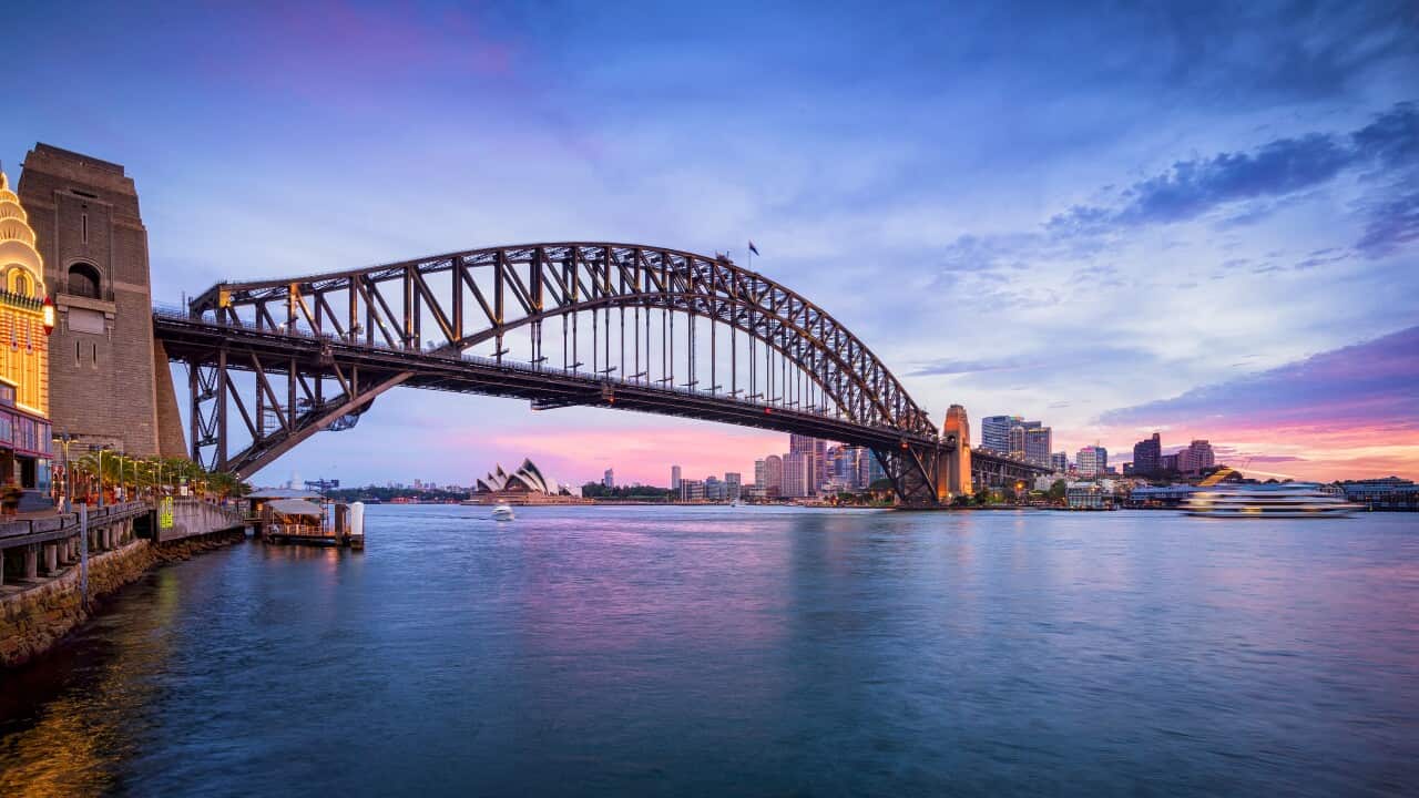 Sydney Harbor Bridge at Dusk