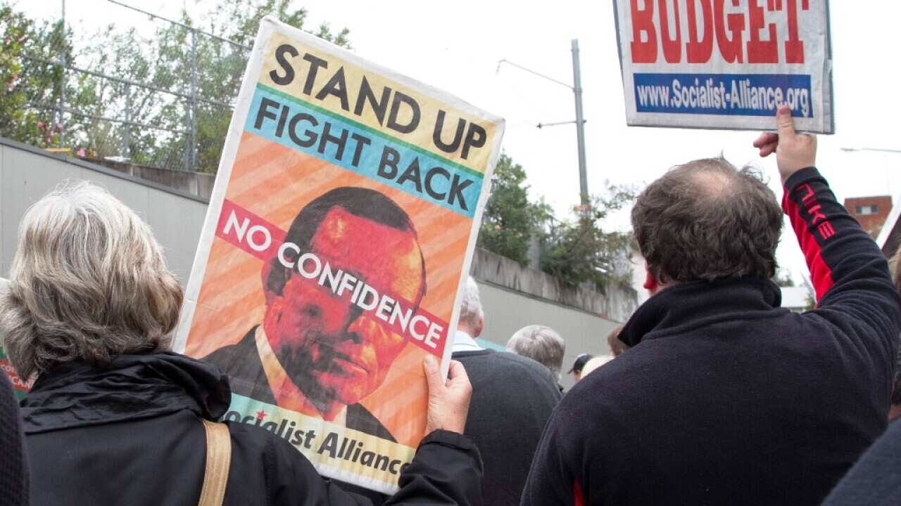 Bust the budget protest