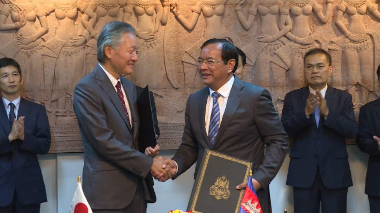 Japanese aids for infrastructure in Cambodia