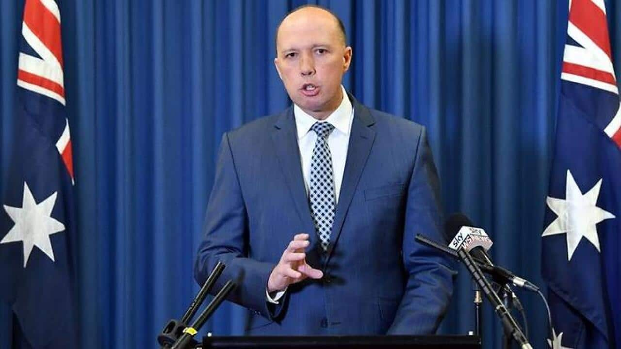 Opposition leader Peter Dutton during his 2024-25 Budget Reply speech in the House of Representatives, Parliament House in Canberra on Thursday. Source: AAP / Lukas Coch