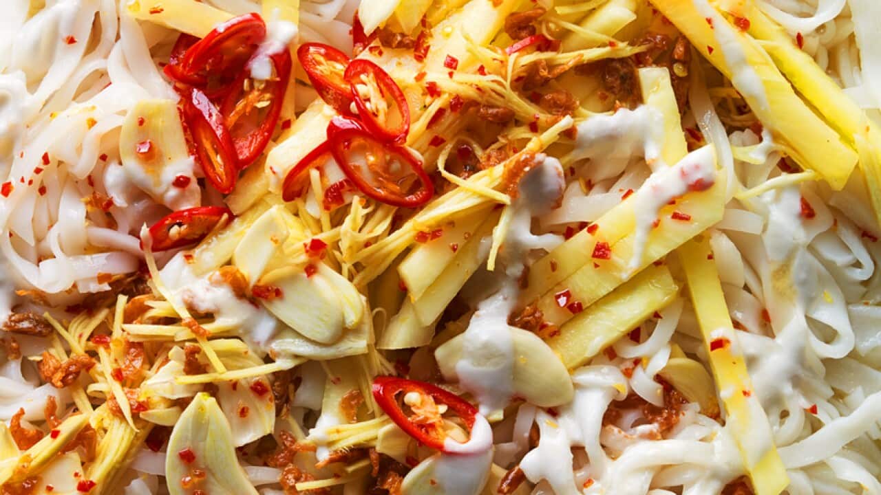 Coconut noodle salad