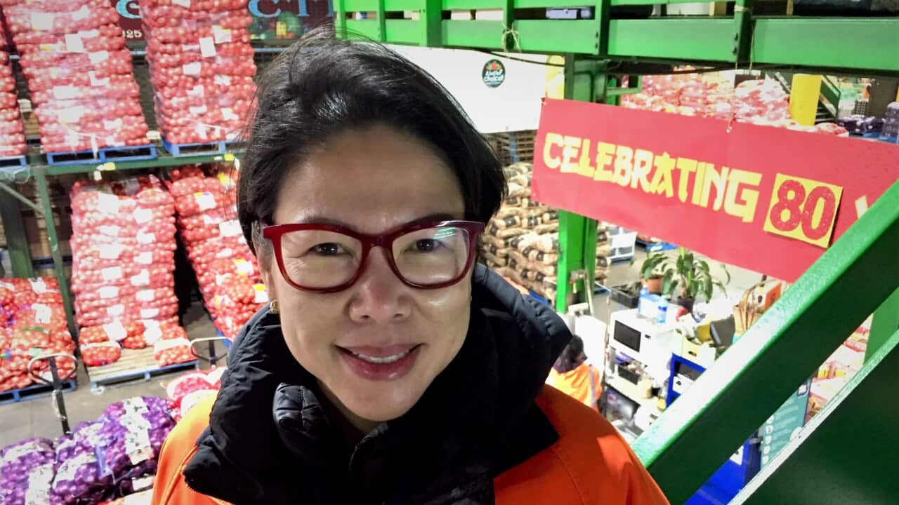 Trudi Yip still works in the family produce business.