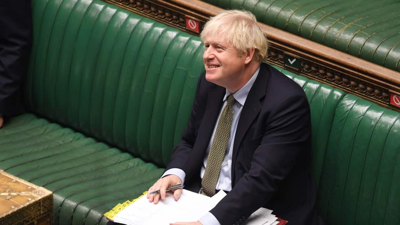 British Prime Minister Boris Johnson during Question TIme