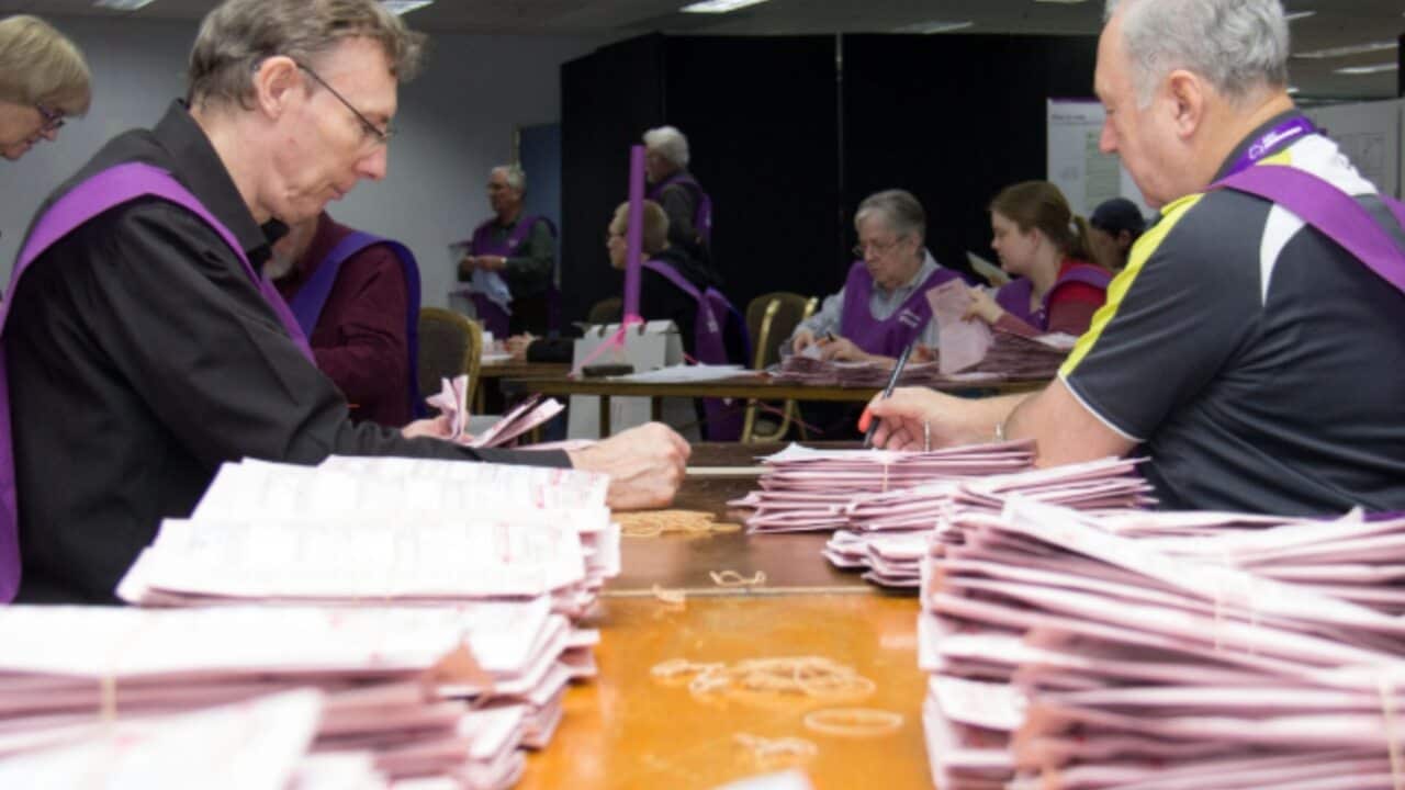 The vote count continues.