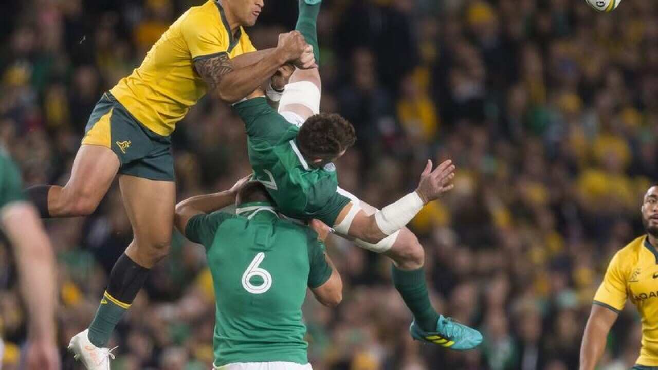 Israel Folau of the Wallabies.