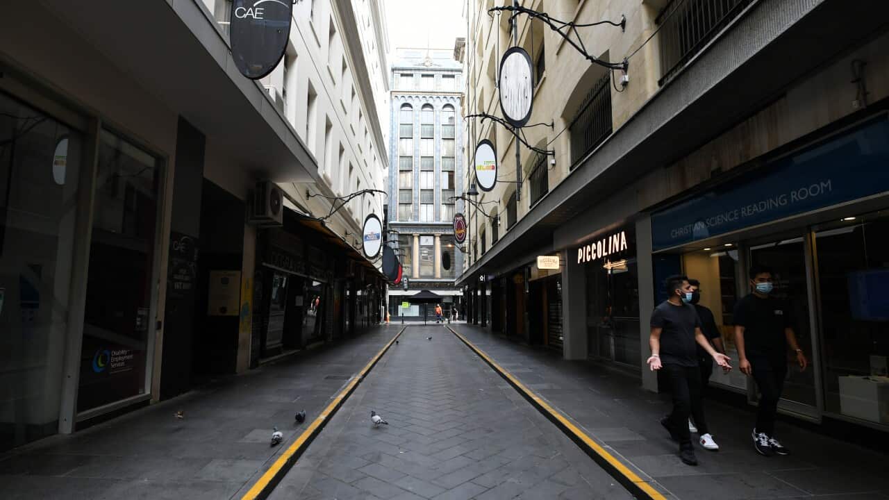 Melbourne cafes and restaurants closed amid Victoria's sixth lockdown.