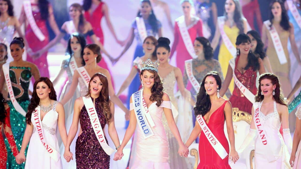 Miss South Africa Rolene Strauss wins the final of Miss World 2014 at the ExCel arena in London. Sunday December 14, 2014. (Chris Radburn/PA Wire)