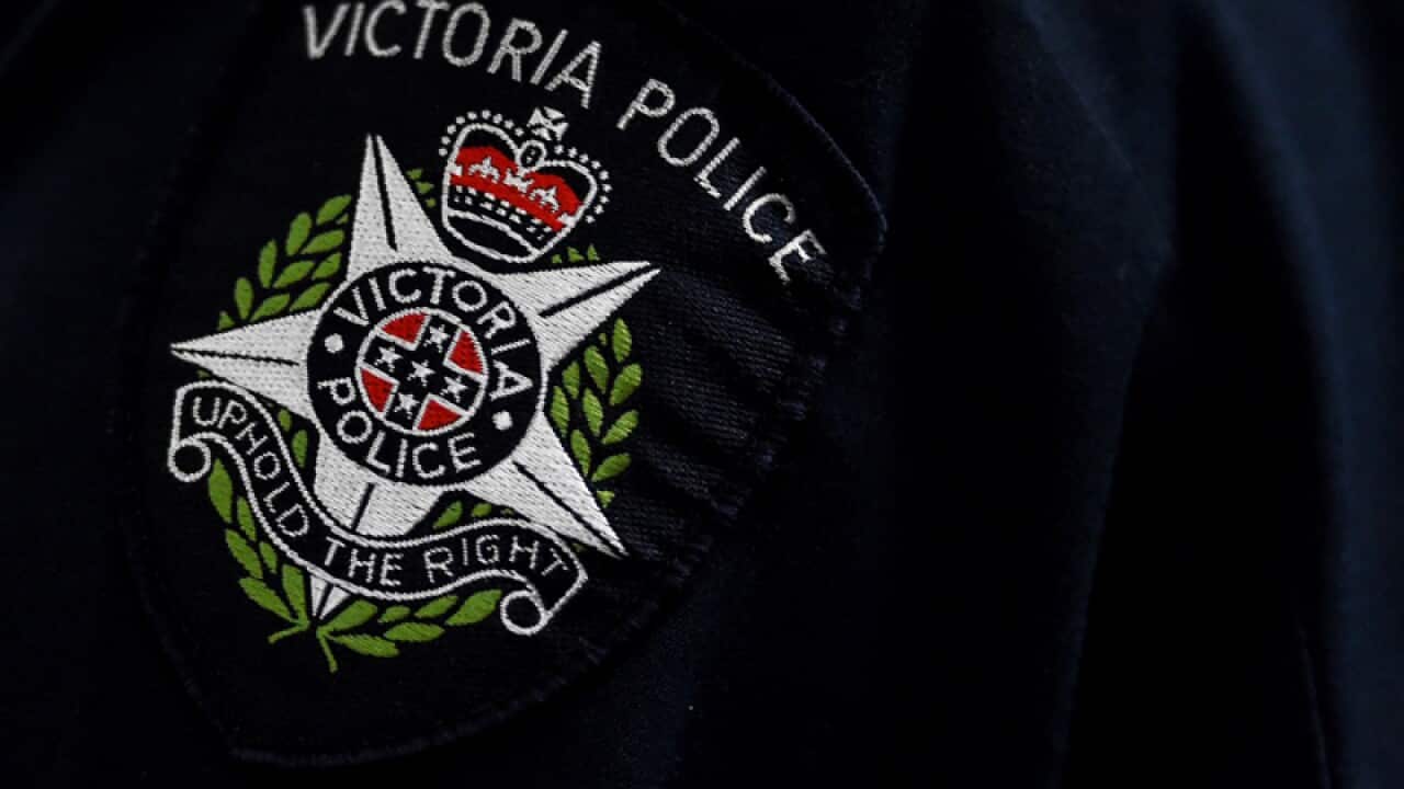 A Victorian Police badge