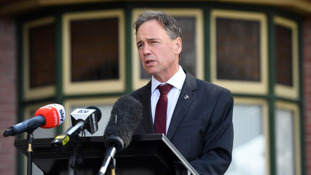 Health minister Greg Hunt